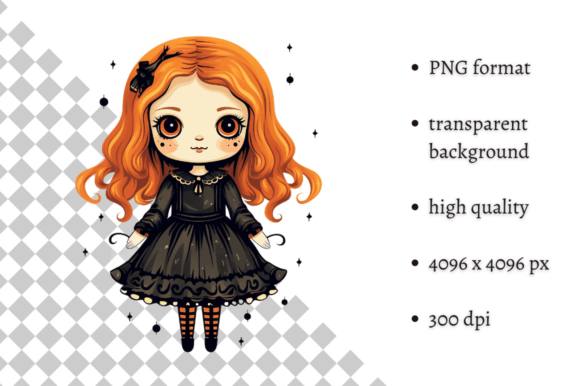 Download Cute Halloween Doll PNG Clipart - Halloween doll Collection